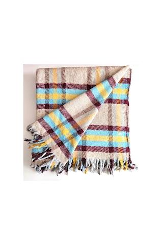 Çift Kişilik Pamuklu Battaniye 180x200 Cm 5039