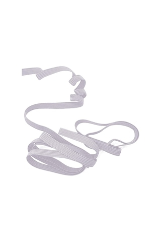 Gri 6 Mm 5 Mt Dayanıklı Sert Yassı Elastik Şerit Lastik