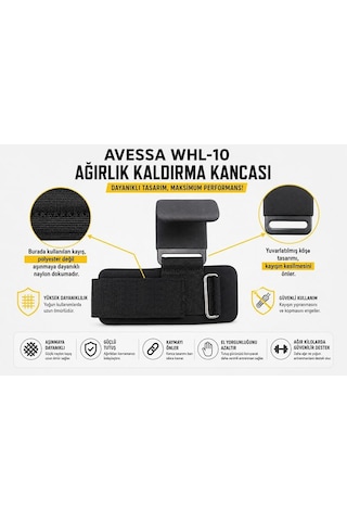 Avessa Wlh-10 Dambıl Çalışma Aleti Bilek Sargılı Çift siyah