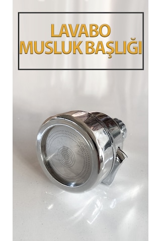 Tasarruflu Hareketli Batarya Ucu Kubar Kafası Krom Kaplamalı Foksiyonlu Ayarlanabilir Musluk Başlığı