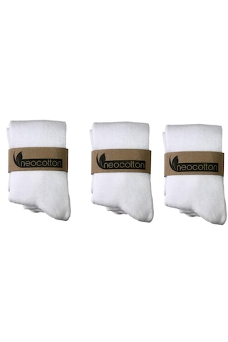 Neocotton 3'lü Pamuklu Bebek Külotlu Çorap Beyaz