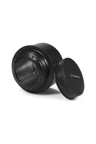 Tomshoo Siyah Taşınabilir Mini Alüminyum Alaşımlı Alkol Sobası Siyah