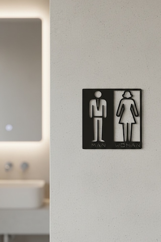 Wc Tabelası, Tuvalet Levhası, Kadın Erkek Tabela, Yönlendirme Levhaları 40