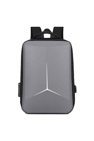 Geniş Kapasiteli 17.3 İnç Dizüstü Bilgisayar Sırt Çantası, Dayanıklı Su Geçirmez Okul Ve Ofis Çantası, Ergonomik Taşıma Kolaylığı Sağlayan Laptop Sırt Çantası Gri