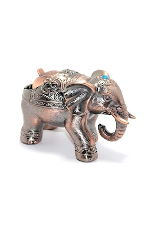 Metal Fil Figürlü Küllük Dekoratif Hediyelik