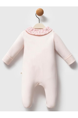 Moi Noi Baby Moi Noi 3lü Şapkalı Baskılı 0-3 Ay Tulum - Pembe