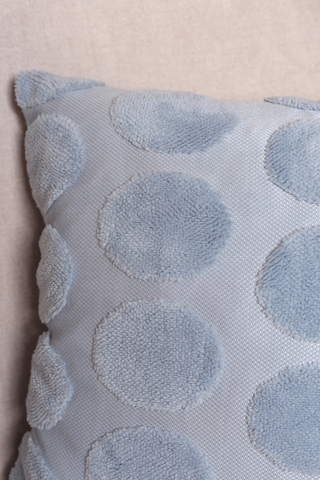 Luna Welsoft Jakarlı Dekoratif Kırlent Kılıfı 43x43 Cm - Ztluna0 Mavi