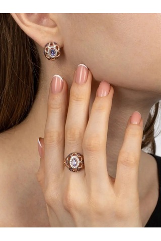 Pavlova Jewelry Gümüş, Altın Kaplama, Doğal Tanzanit Taşlı Yüzük 68648922 Diğer