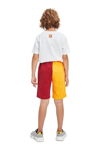 Gsstore Galatasaray Lisanslı Çocuk Şort Kırmızı Sarı Sarı - Kırmızı