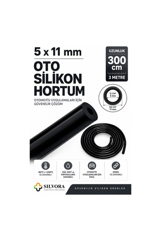 Silikon Oto Vakum Ve Basınç Hortumu, Yedek Parça, Turbo, Sıcak Su, Sıcak Hava 5mmx11mm-3 Metre-siyah - 924138512 Silikon Oto Vakum Ve Basınç Hortumu, Yedek Parça, Turbo, Sıcak Su, Sıcak Hava 5mmx11mm-3 Metre-siyah - 924138512