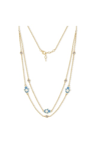 14 Ayar Sarı Altın Fatma Ana Eli Figürlü Kolye