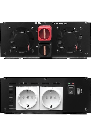 S-link Sl-1500w Dc 12 Volt Ac 230 Volt 1500w İnverter