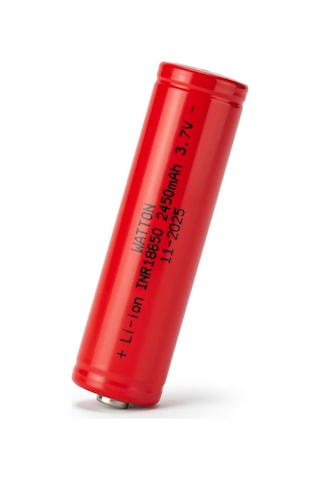 Özel Seri Cihaz Bataryası Enerji Kaynağı 18650 2450mah 3.7v Li-ion Şarj Edilebilir Pil Wt-ınr18650