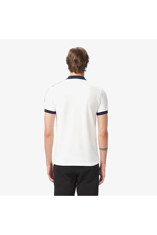 Lacoste Erkek Regular Fit Renk Bloklu Polo Beyaz