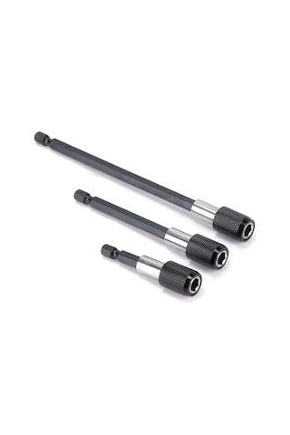 Kangvka 3 Adet Manyetik Tornavida Uzatıcı Uçları - 1/4" Altıgen Saplı, El Ve Elektrikli Matkaplar İçin, Çelik Malzeme