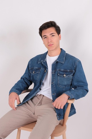 Five Pocket Fp24a1099-w104 Erkek Davıd Denim Ceket Dark Blue