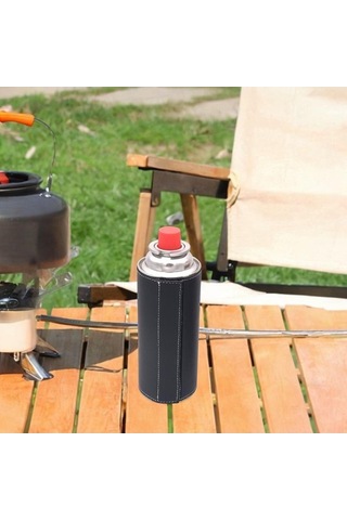 Pazly Gaz Tankı Kapağı - Kolay Kullanımlı Kamp Silindiri Siyah Siyah