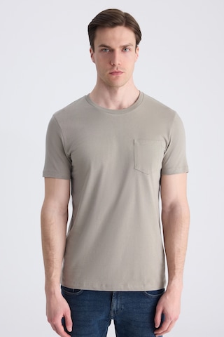 Twn Slim Fit Vizon Düz %100 Pamuklu T-shirt 4ec1400111252 V01