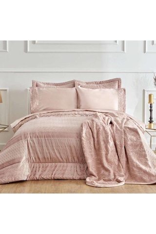 Karaca Home Anita Saten 8 Parça Çeyiz Seti Rose Gold