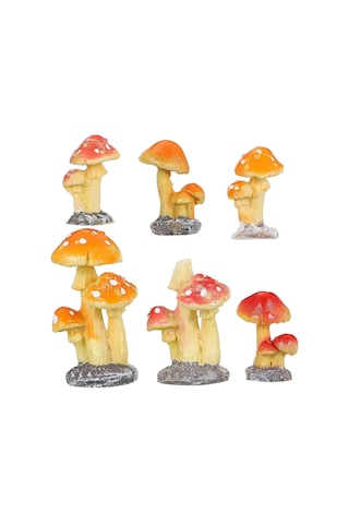 Bahçe Mantar Evi Küçük Peyzaj Dekorasyonu Bebek Evi Minyatürleri