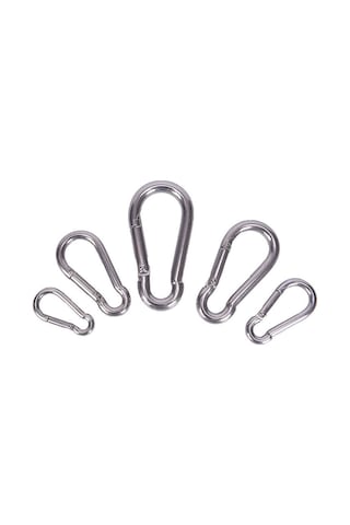 Lüks Karabina Paslanmaz Krom. 304 Kalite. Marin Tip 6mm