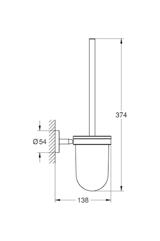 Grohe Bau Cosmopolitan Tuvalet Fırçası Seti