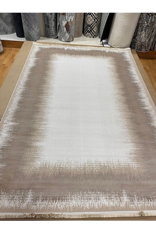 Bertuğ Halı Ada Serisi 017 Salon Oturma Odası Halısı 6m2 200x290 Krem - Vizon
