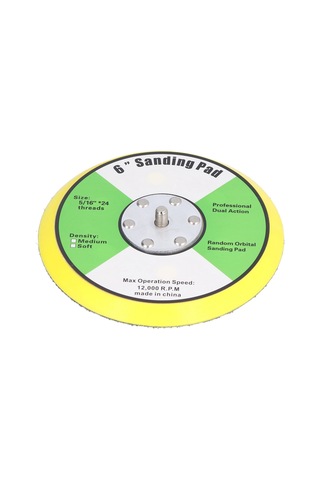 Ximistore9 6 İnç Pu Paspaslı Pnömatik Zımpara Diski Tutucu - 5/16"x24 Vida, 12000 Devir/ Dakika - Ahşap, Metal Zımparalama Ve Parlatma İçin