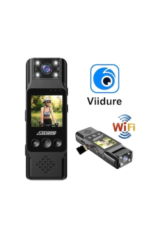4k 1080p Hd Mini Vücut-yaka Kamerası Aksiyon Kamerası Siyah