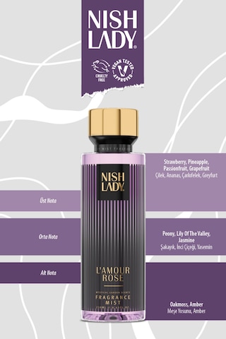 Nishlady L'amour Rose Body Mist Vegan Vücut Spreyi 260 ML