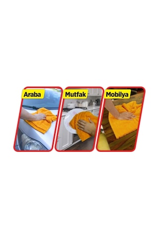 Automix Mikrofiber Yüzey Parlatma Havlusu 50x50cm 44538