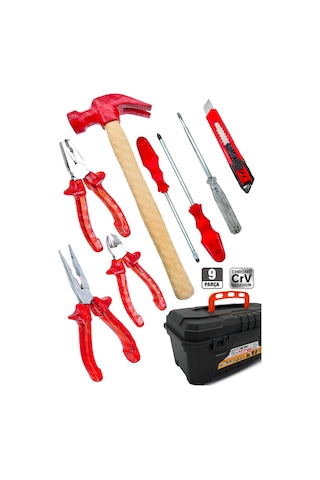 Moonshop Moonshop 3 Lü Pense Seti Tornavida Takımı Çekiç Makas Fa