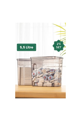 Vienev Strip Mega Boy Deterjan Saklama Kutusu 2'li 5.5 LT Antrasit