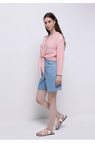 Colin's Colins Loose Fit Yüksel Bel Düz Kadın İndigo Jean Şort Cl1075120 Q1.v1 Dn44371 Denim