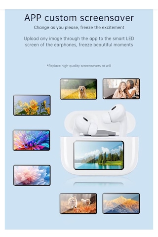 Laxsam M5 Pro LCD Ekran Bluetooth 5.3 Akıllı Kulak İçi Kulaklık