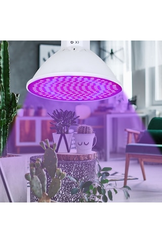 Vkemall 30w E27 Bitki Büyüme Lambası, 200 Led 166 Kırmızı + 34 Mavi , 85-265v, Fito Işık, Sukulent Ve Çiçekler İçin, Fotosentez Ve Hasat Artırıcı