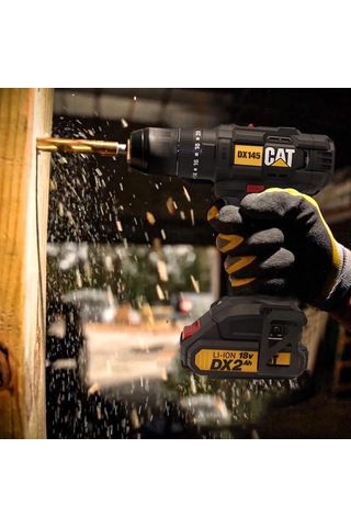 Cat DX145.1 18 V 2.0 AH Li-Ion Çift Akülü Şarjlı Matkap