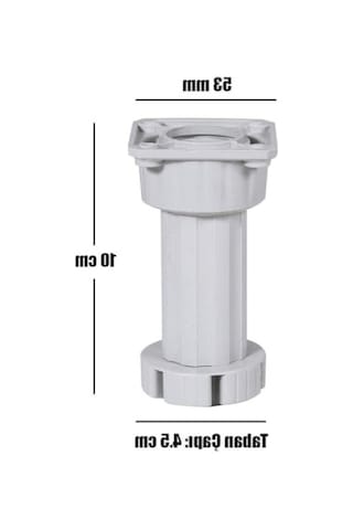 Ayarlanabilir 10 Cm Gri Mobilya Ünite Ayağı 10 Adet 6395751
