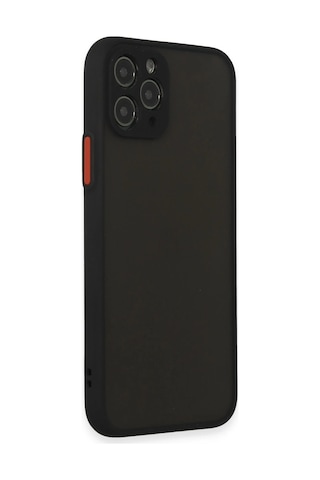 Newface Apple, Uyumlu iPhone 11 Pro Kılıf Montreal Silikon Kapak Semeglbl - 64 - Siyah