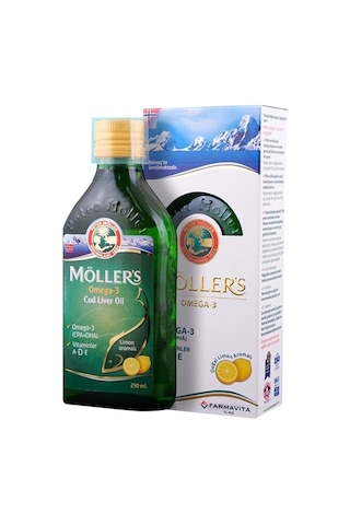 Möllers Omega 3 Balık Yağı Şurubu Limon Aromalı 250Ml