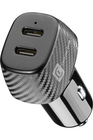 Cellularlıne 40w 2 Port 20w+20w Araç Şarj Cihazı Siyah -