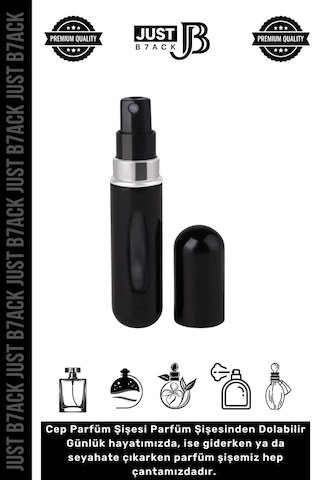 Parfümşişesi Şişesinden Doldurulabilir Taşınabilir Çanta İçi Mini Cep Parfüm Şişesi 5 Ml X 5 Adet