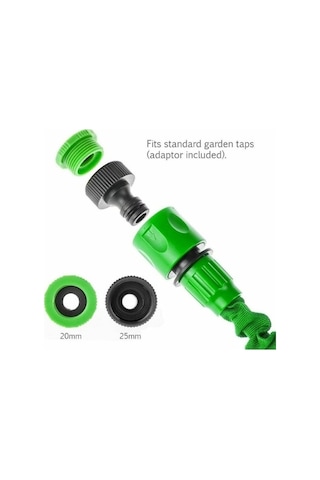 Novahub Yeşil Bahçe Hortumu 150ft Esnek Genişletilebilir Püskürtme Tabancası