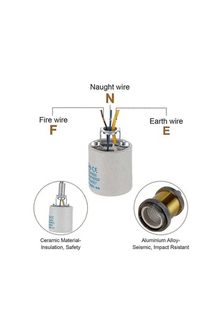 E27 Lamba Tutucu Retro Adaptör Lamba Tutucu Retro Avize K Çok Renkli