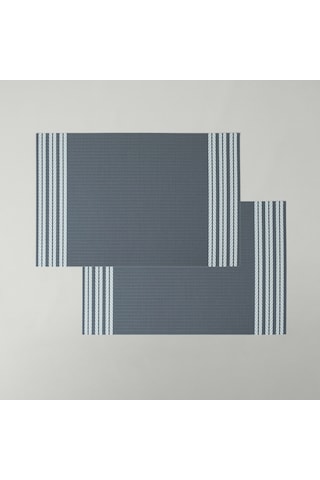 Linens Flavor 2'li 45x30 Cm Amerikan Servisi Antrasit Antrasit