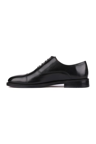 Shoetyle - Siyah Deri Bağcıklı Erkek Klasik Ayakkabı 250-2030-783-siyah