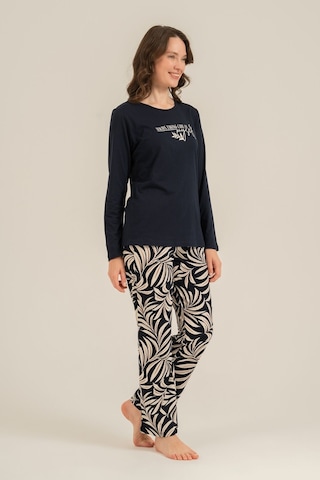 Arnetta Kadın Care Yourself Lacivert Uzun Kol Pijama Takım Ar3738-s-v1 Ar3738-s-v1