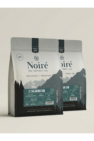 2'li Set Noire El Salvador Shb 250g %100 Arabica Premium Single Origin Kahve Çekirdek