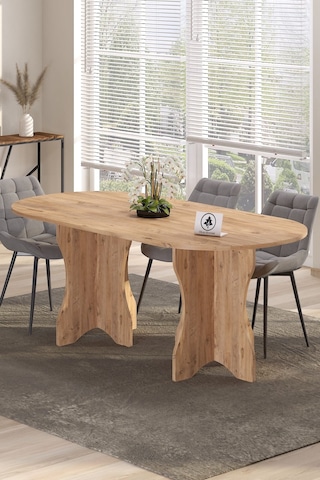 Mutfak Masası Yemek Masası 140x90 Balkon Masası Atlantik Çam