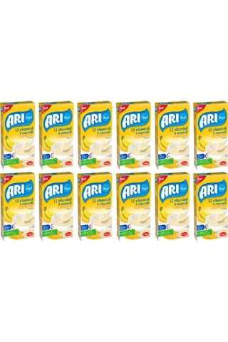 Arı 12 Vitaminli 6 Mineralli Sütlü Muzlu 6+ Ay Pirinç Unu 12 x 250 G